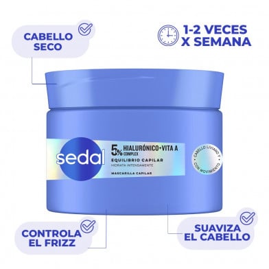 Mascarilla Capilar Sedal Hialurónico + Vitamina A 300 g