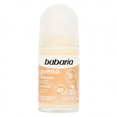 Desodorante y Antitranspirante en Roll On Babaria Avena 50 ml