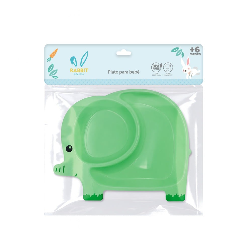 Plato Rabbit para Bebé Elefante
