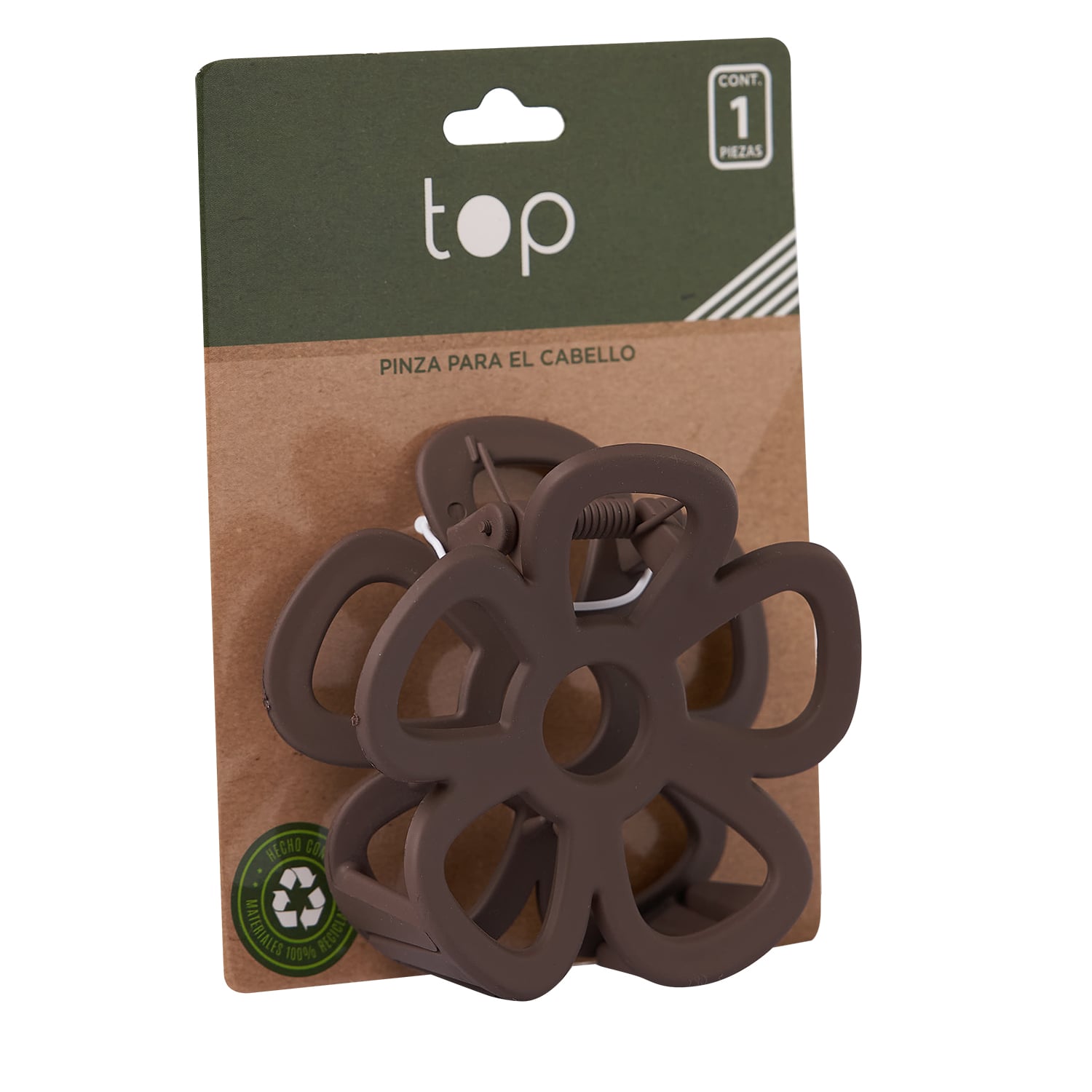 Pinza para el Pelo Top Eco Flor 1 Unidad Colores Surtidos