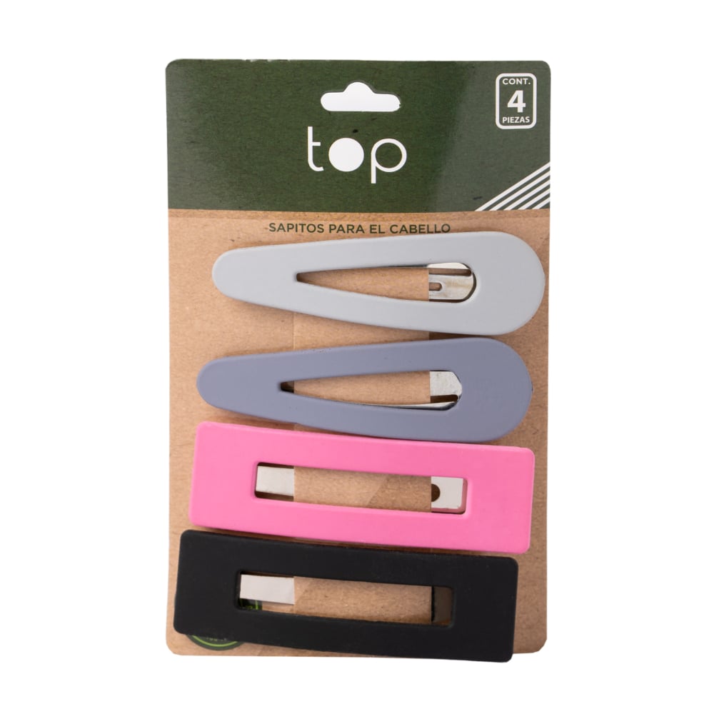 Broches para el Pelo Top Eco Varios Colores 4 Unidades