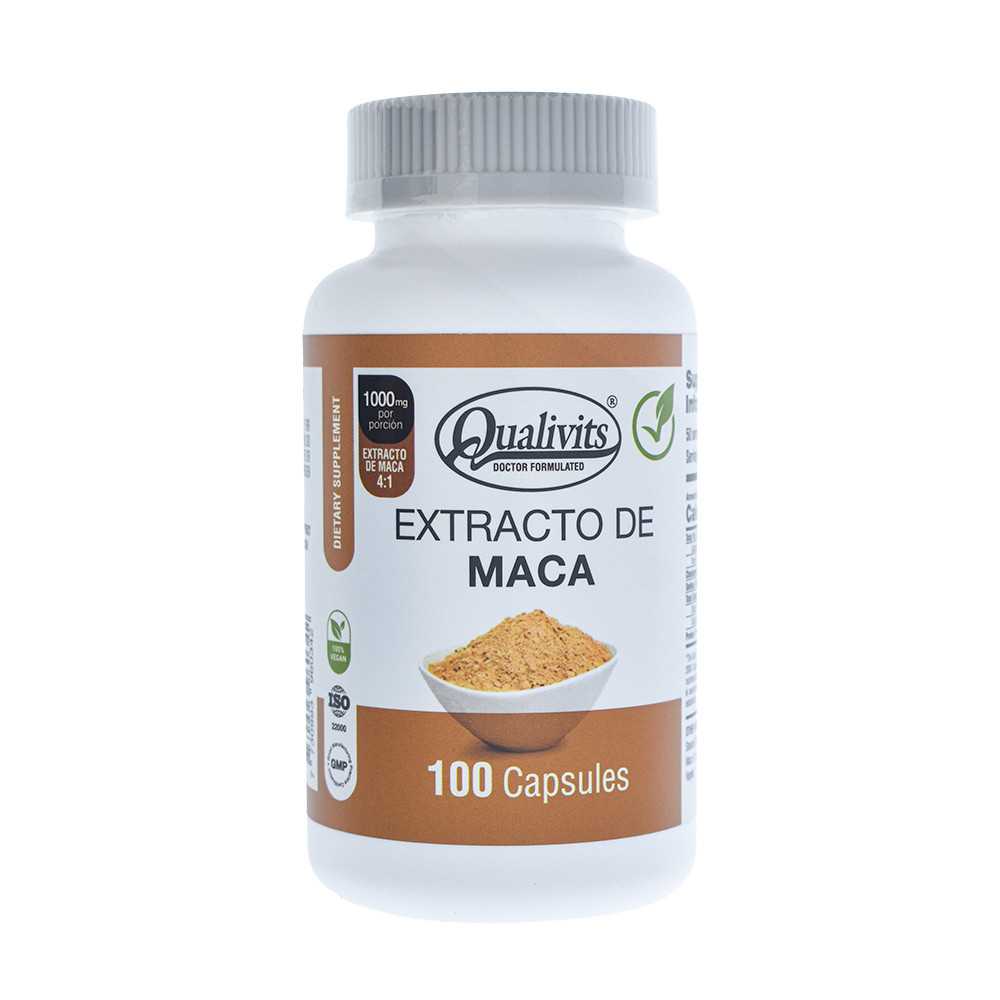 Extracto de Maca Qualivits 500 mg 100 Cápsulas