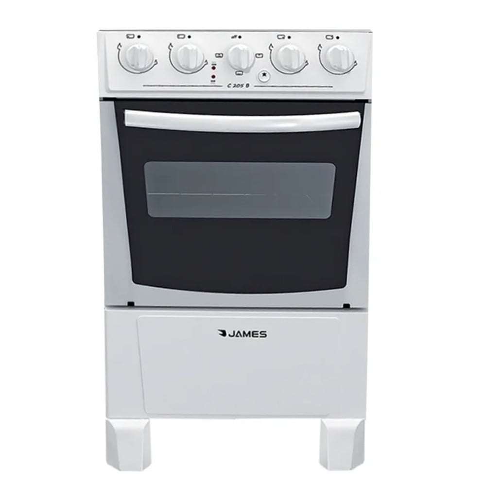 Cocina Combinada James C 205 B 4 Hornallas Blanca