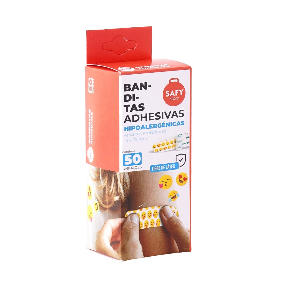Banditas Adhesivas Safy para Niños 50 Unidades