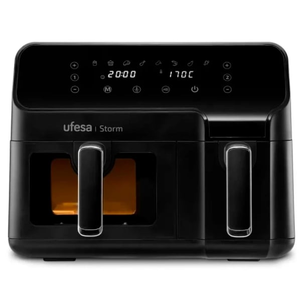 Freidora de Aire Digital Ufesa STORM Doble Cubeta