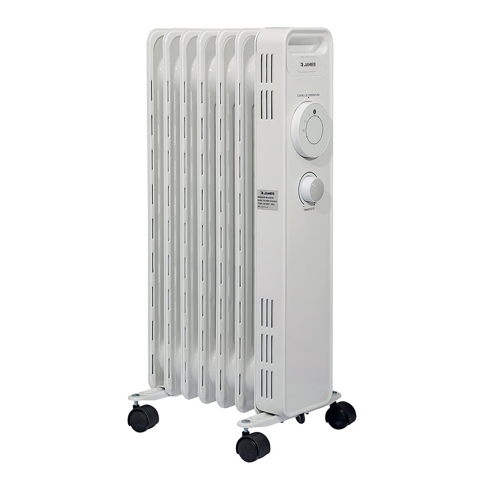 Radiador de Aceite James RA 1500W G2 7 Elementos Blanco