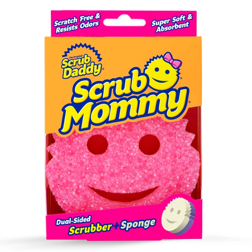 Esponja de Limpieza Scrub Mommy Combinada Rosada y Blanca 1 Unidad