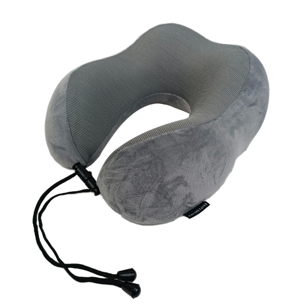 Almohada de Viaje Mis Petates con Memoria y Funda Gris