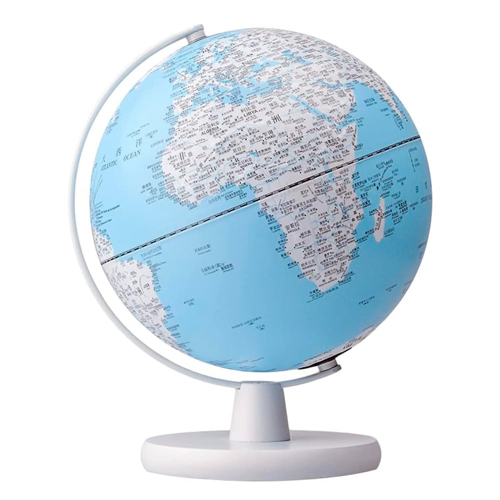 Globo Terráqueo Mis Petates para Escritorio Color Celeste