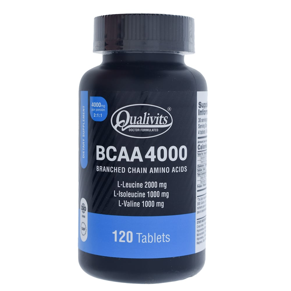 Suplemento Qualivits BCAA 4000 mg 120 Tabletas