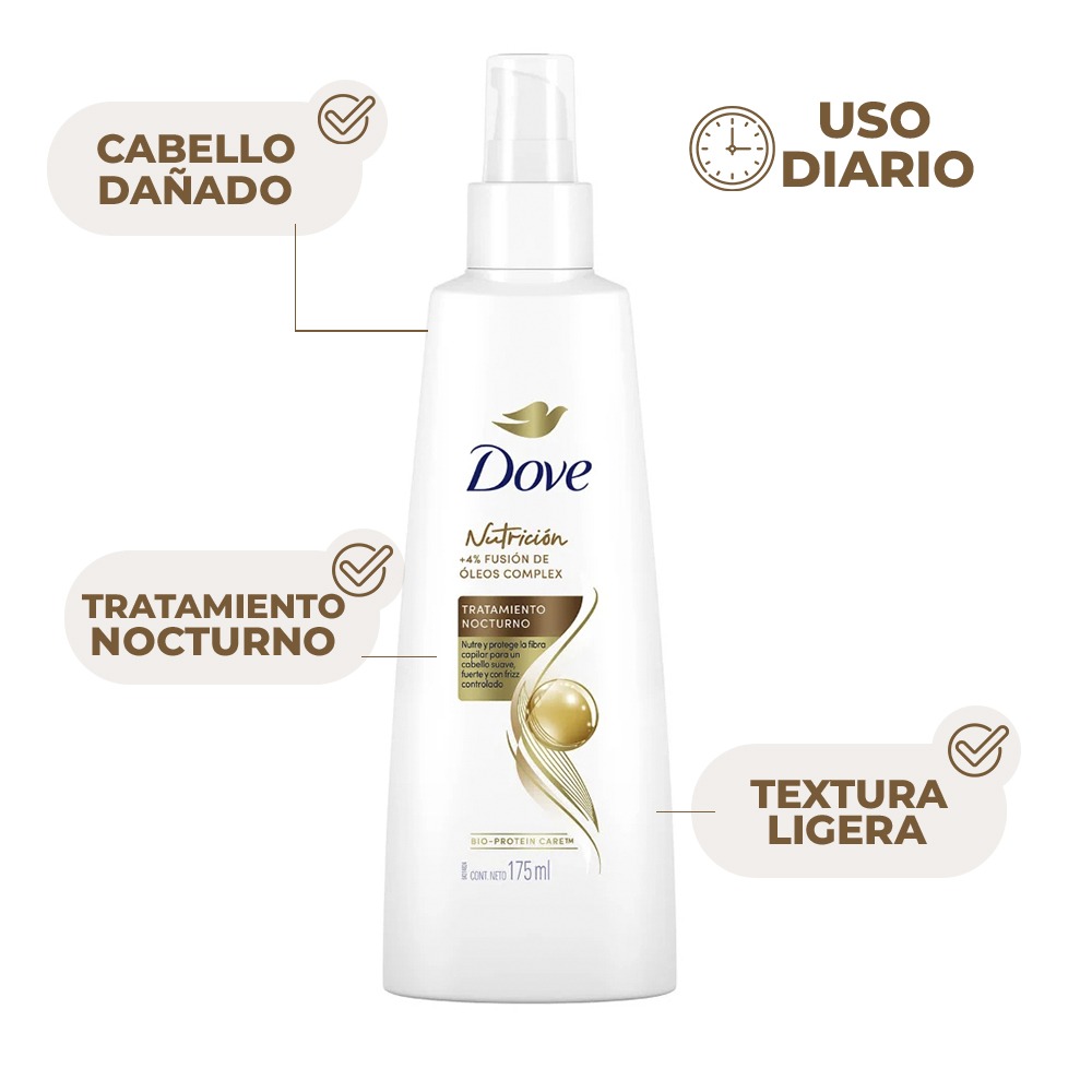 Crema de Tratamiento Nocturno Dove Nutrición 175 ml