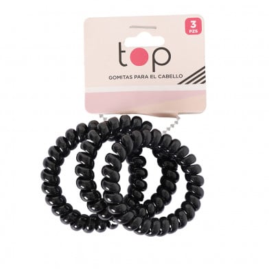 Gomitas para el Pelo Top Forma de Rulo 3 Unidades