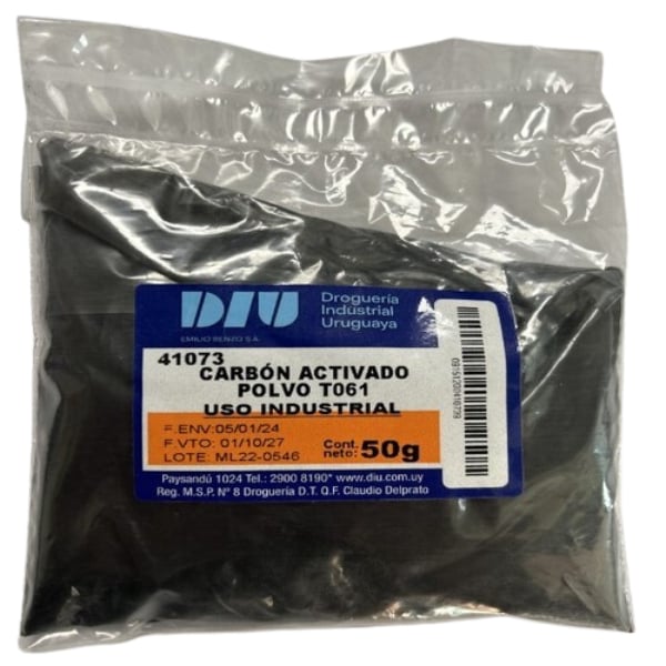 Carbón Activado Diu en Polvo 50 g