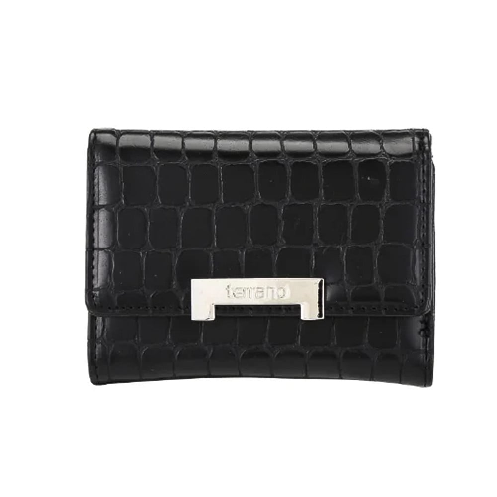 Monedero Terrano Venecia Chico Crocco Negro