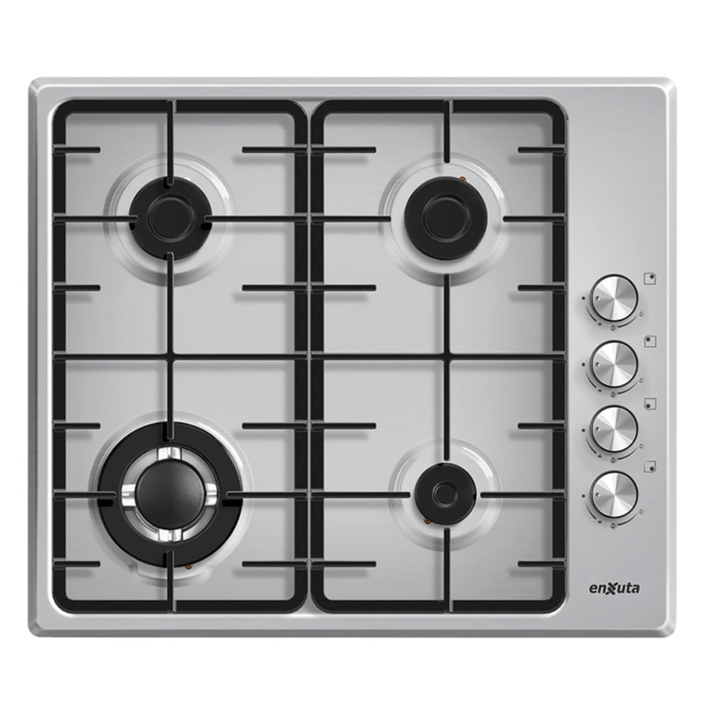 Anafe a Gas de Empotrar Enxuta AENX5542 Inoxidable 4 Hornallas