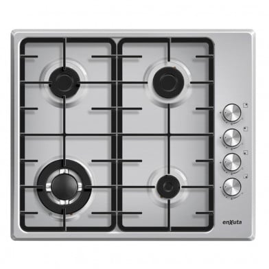 Anafe a Gas de Empotrar Enxuta AENX5542 Inoxidable 4 Hornallas