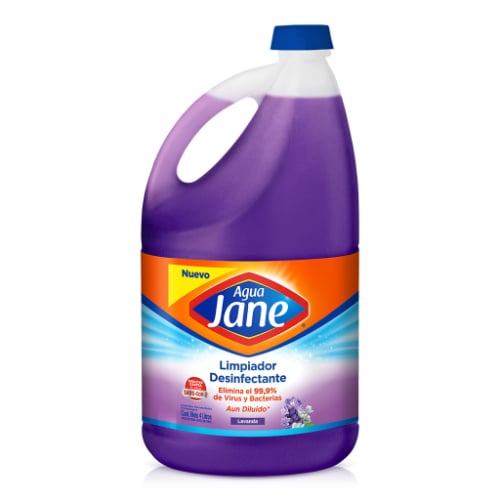 Lavandina Agua Jane Limpiador Desinfectante Lavanda 4 l