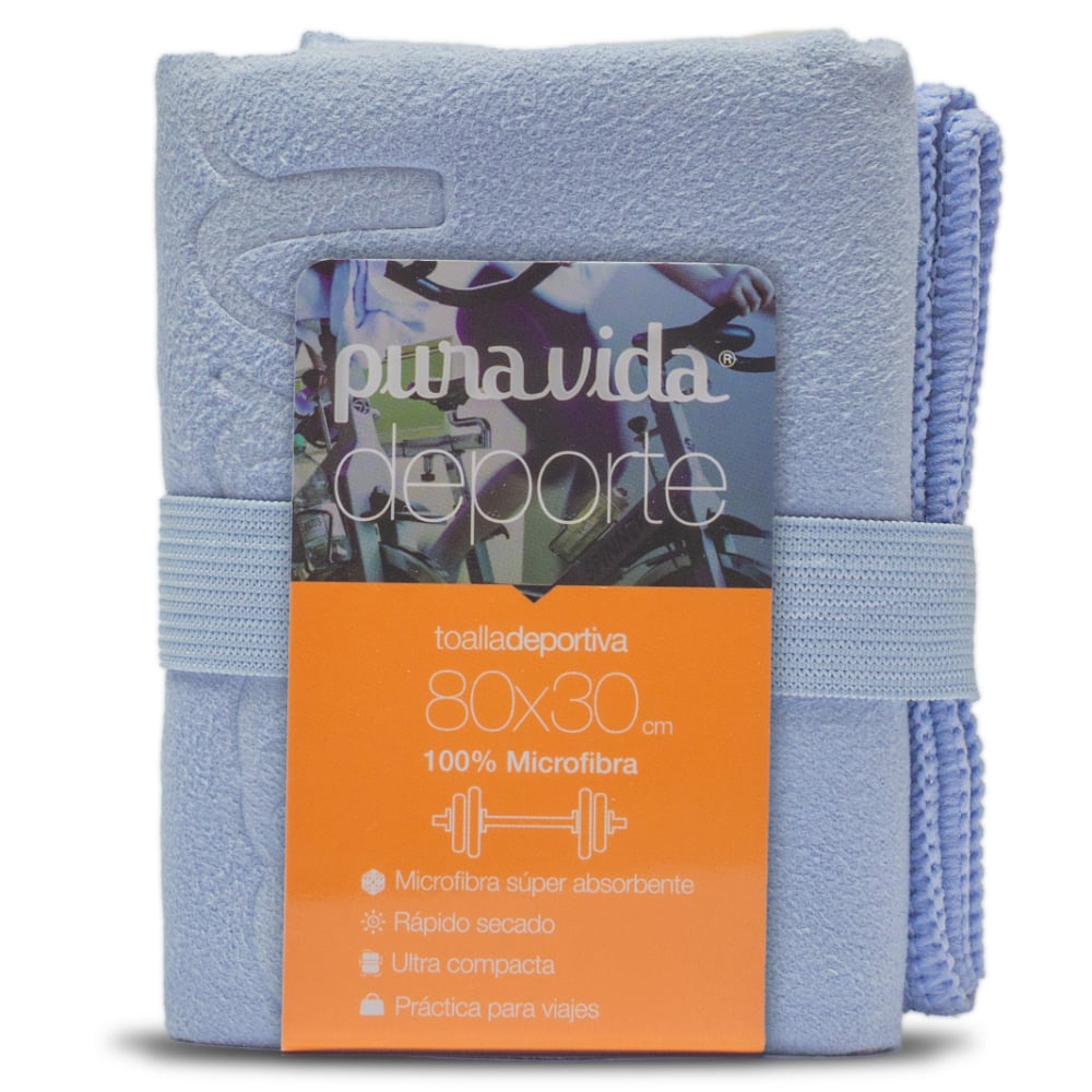 Toalla Microfibra Puravida Sport Talle S 80 x 30 cm