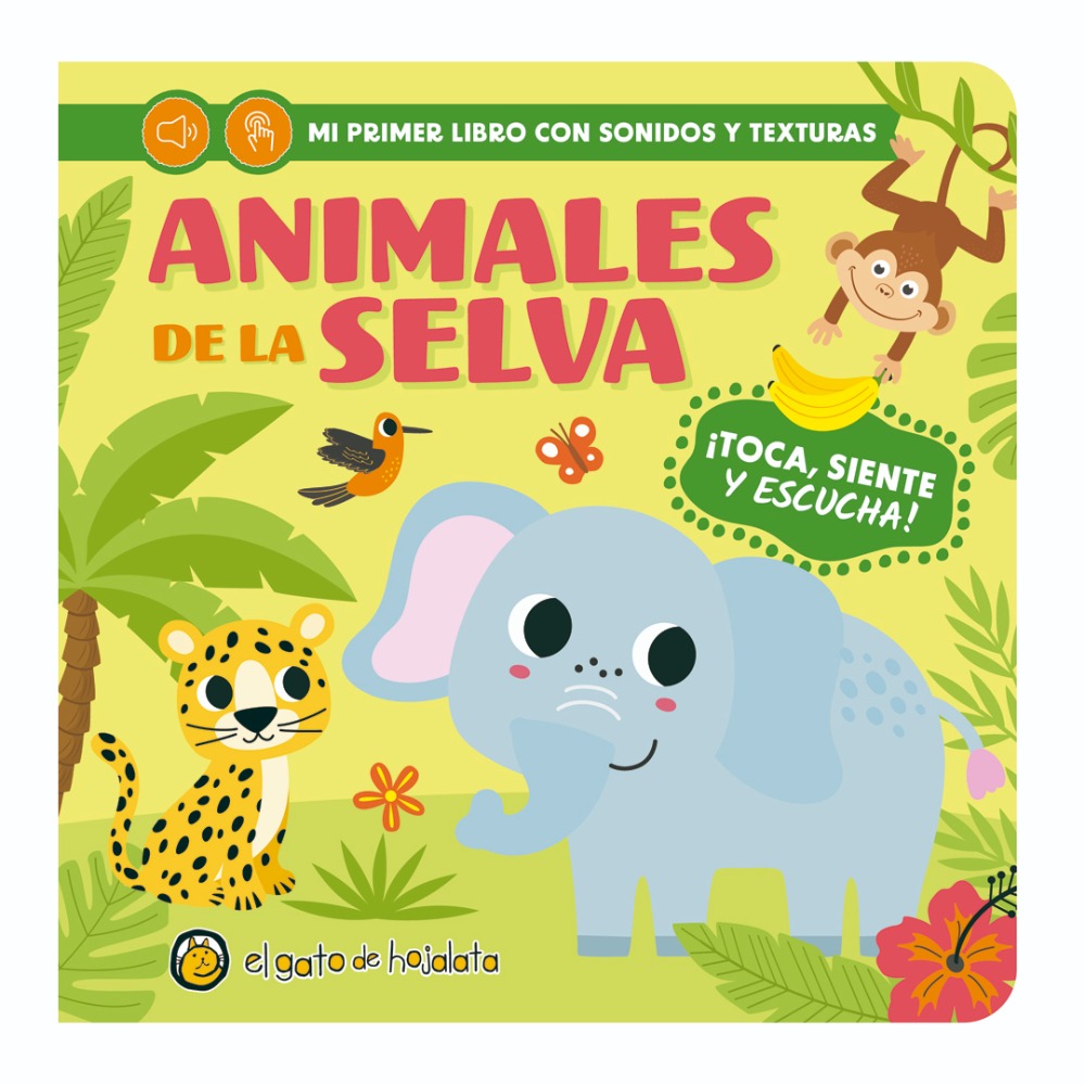 Libro Animales de la Selva con Sonidos y Texturas
