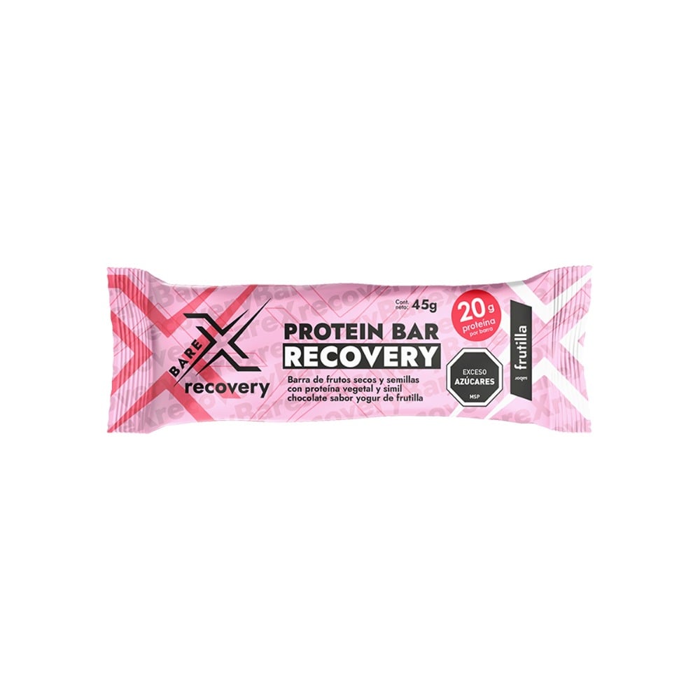 Barra Proteica BareX Recovery Frutilla 45 g 