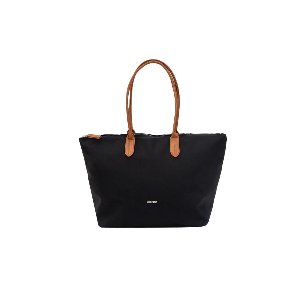 Bolso Terrano Roma Combinado Negro