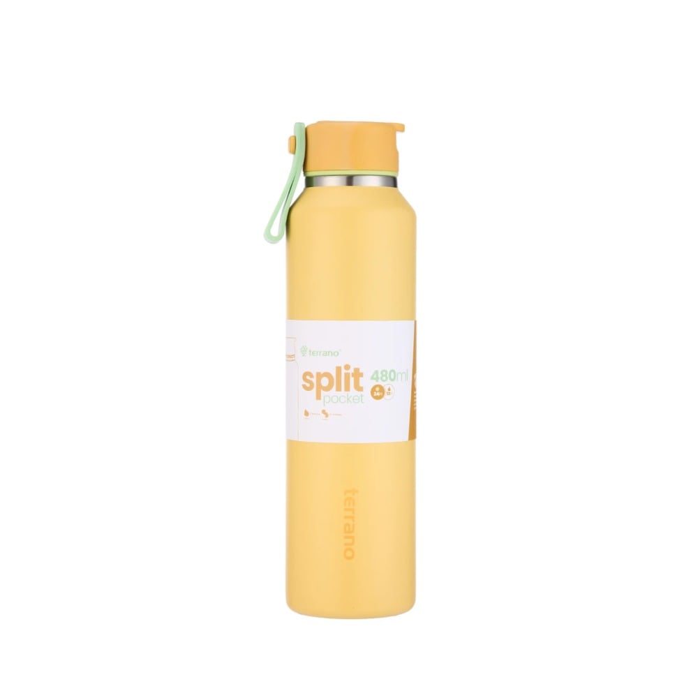 Botella Terrano Split Pocket Amarilla 480 ml
