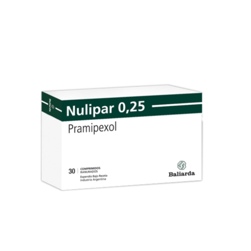 Nulipar 0.25 mg 30 Comprimidos Ranurados