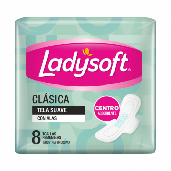 Toallitas Femeninas Ladysoft Clásica 8 Unidades
