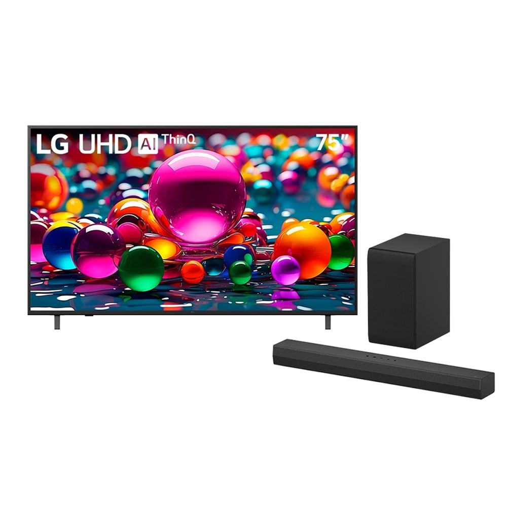 Televisor LG Smart 75UA8050 UHD 4K 75" + Barra de Sonido de Regalo