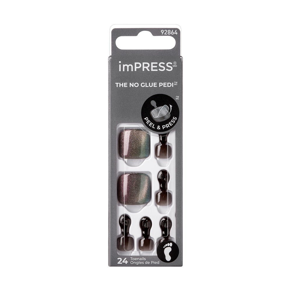 Uñas Adhesivas Kiss Impress Pedicure Ride With Me 55X