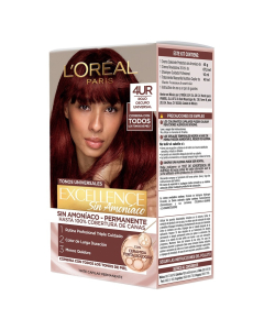 Tinta L'Or&eacute;al Paris Excellence sin Amon&iacute;aco N&deg;4UR Rojo Oscuro Universal