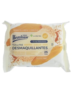 Toallitas Desmaquillantes Wetclean 25 Unidades