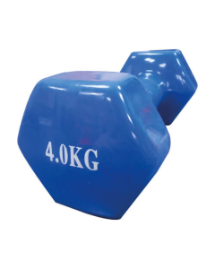 Mancuerna Hexagonal Evolution Vin&iacute;lica Azul 4 kg