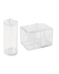 Combo Farma Hogar Organizador de Maquillaje y Organizador para Discos de Algodón