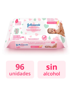 Toallitas H&uacute;medas Johnson's Baby Extra Cuidado 96 Unidades