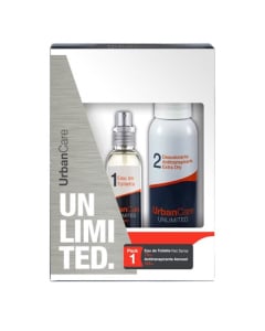 Perfume Urban Care Unlimited Men EDT 75 ml + Desodorante en Aerosol 158 ml