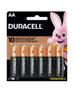 Pilas Duracell AA 6 Unidades