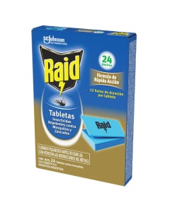 INSECTICIDA EN TABLETAS RAID X24