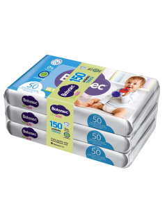 Toallitas H&uacute;medas Babysec Ultra 150 Unidades