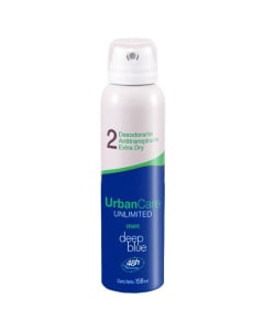 Desodorante y Antitranspirante en Aerosol Urban Care Unlimited Deep Blue 158 ml