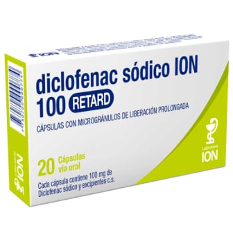 Diclofenac Ion Retard 100 Mg 20 Cápsulas
