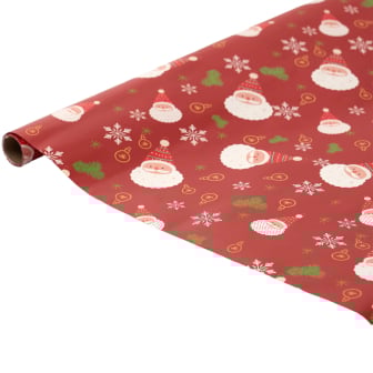 Papel De Regalo Happy Paper Navidad Rojo 50 X 70 Cm