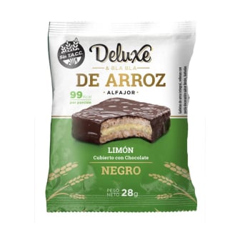 Alfajor de arroz Deluxe Negro Limón 28 G