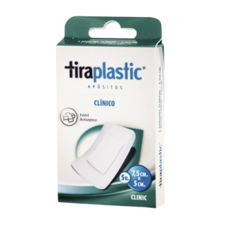 Apósitos Estériles Antiséticos Tiraplastic 7,5 X 5 Cm 5 Unidades
