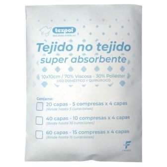 Gasa No Estéril Texpol Tnt 10 X 10 Cm 60 Capas