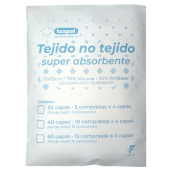 Gasa No Estéril Texpol Tnt 10 X 10 Cm 20 Capas