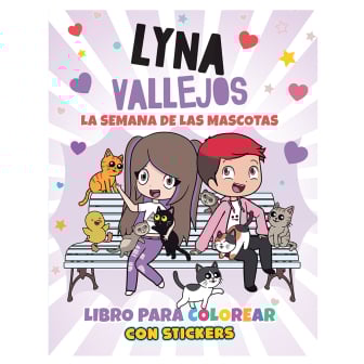 Libro Lyna Vallejos La Semana De Las Mascotas Para Colorear Con Stickers 