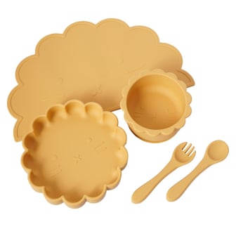 Set Alimentación Rabbit de Silicona Animado 5 Unidades