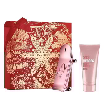Cofre Carolina Herrera Perfume 212 Heroes Her 80 ml + Loción Corporal 100 ml 