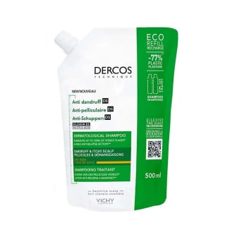 Shampoo Dercos Anticaspa Cabello Seco Refill 500 Ml